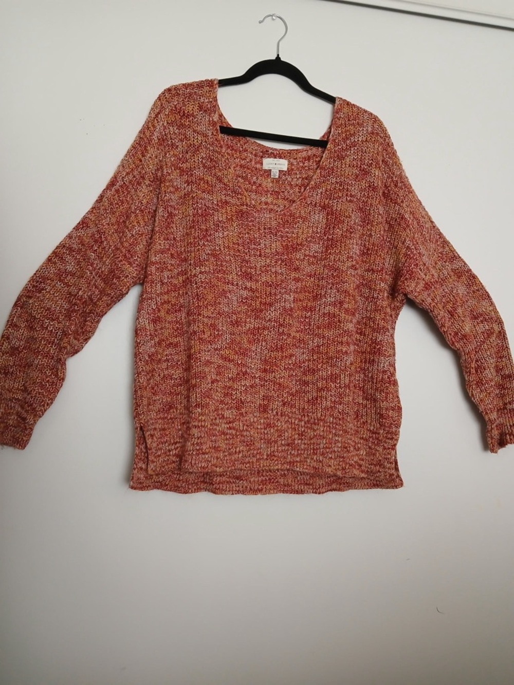 Marled v neck sweater XL